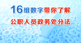 16组数字带你了解公职人员政务处分法