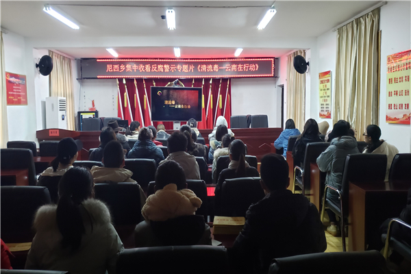7香格里拉市尼西乡组织党员干部集中观看《清流毒.云南在行动》.jpg
