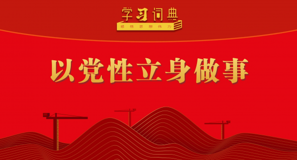 学习词典•树立和践行正确政绩观丨以党性立身做事