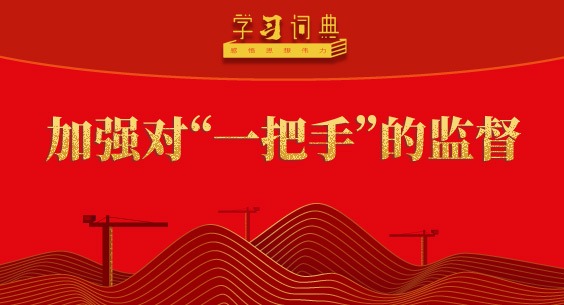 学习词典•树立和践行正确政绩观丨加强对“一把手”的监督